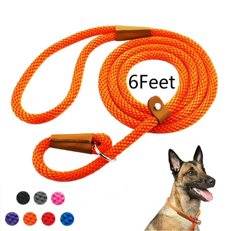 

6FT High Quality Pet Dog Leash Rope Nylon Adjustable Training Lead Pet Dog Leash Strap Rope Traction Harness Collar Lead
