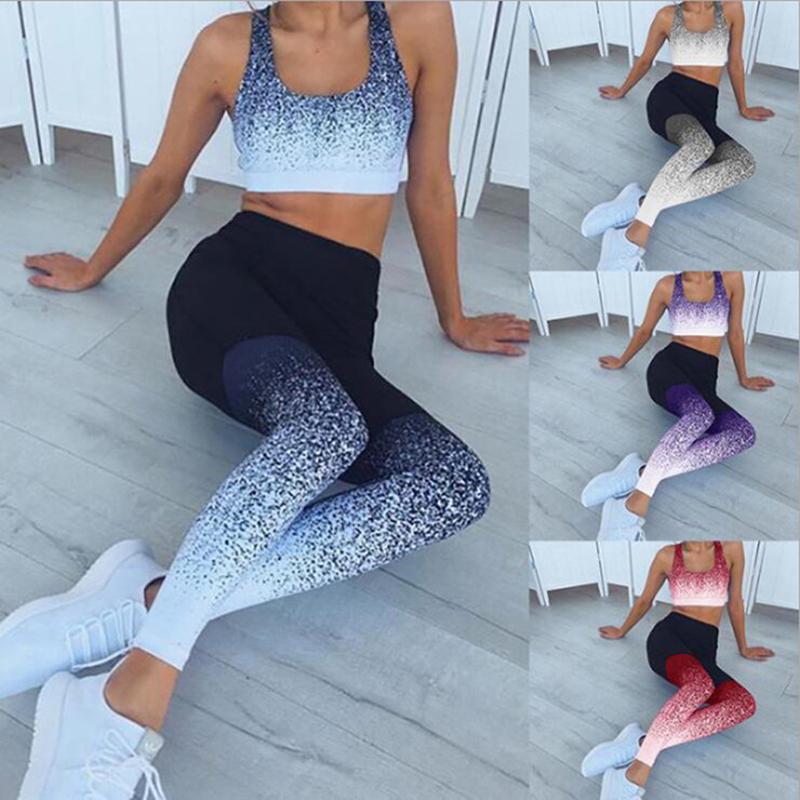 

Sexy Fused Gym Yoga Pants Women Sport Leggings Tight Fitness Athletic Leggings Sportswear Active Wear 4 Colors, Gray