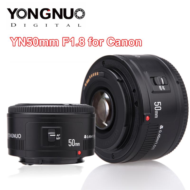 

YONGNUO Lens YN50mm F1.8 YN EF 50mm f/1.8 AF Lens YN50 Aperture Auto Focus for Canon EOS 60D 70D 5D2 5D3 600d DSLR Cameras
