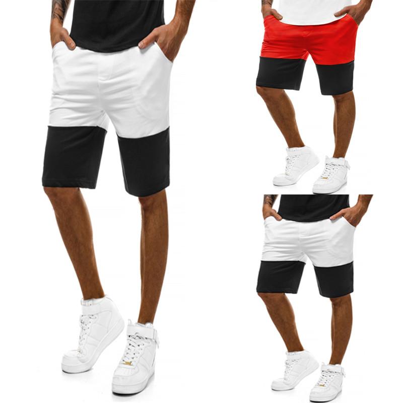 

Brand Cotton Men's Hip-hop Trunks Quick Dry Surf Beach Shorts Sport Casual Men Boardshorts Man Gym Bermuda Color matching shorts, Purple
