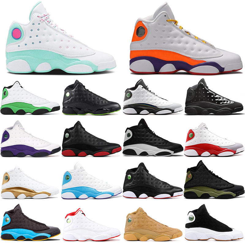 

2021 13 13s Jumpman Flint Basketball Shoes Mens Womens Lucky Green Soar Playground Lakers Sports Sneakers Trainers SIZE 40-47