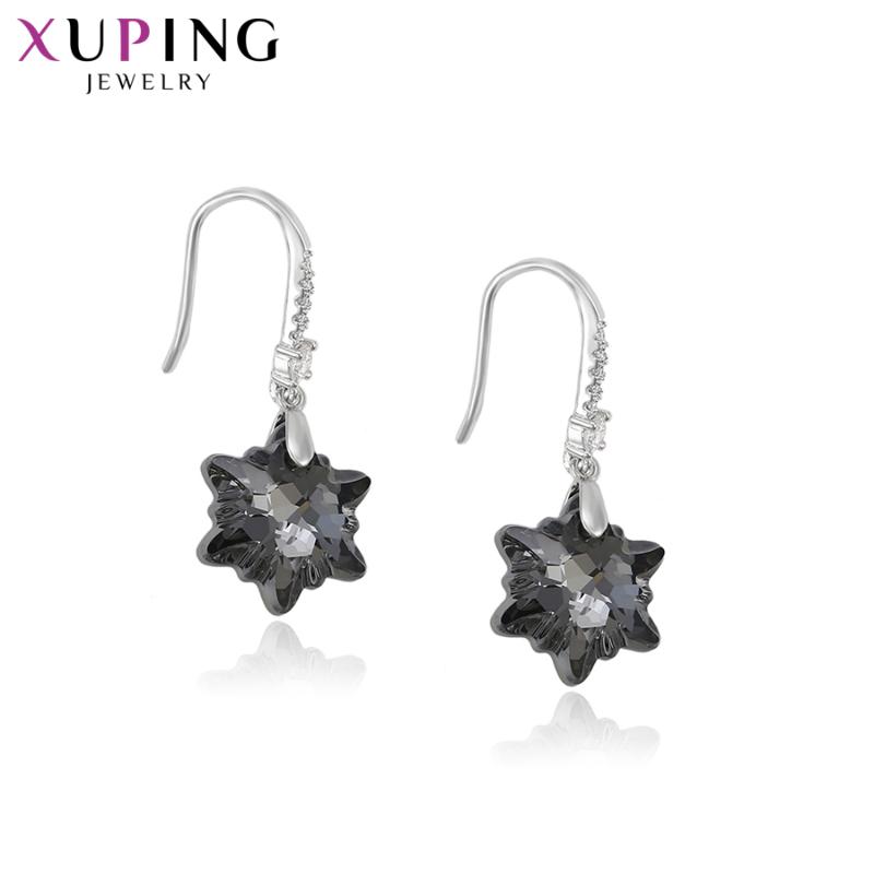 

Xuping Jewelry Fashion Wild Style Earrings with Star Shaped Crystals for Girl Graduation Gifts 92687