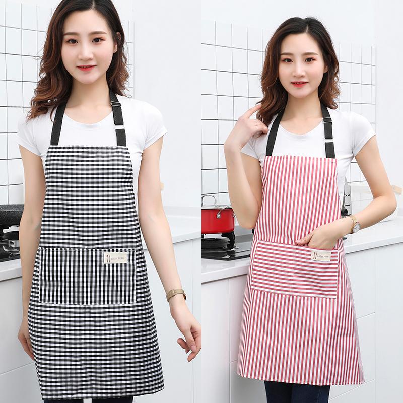 

Lightweight adjustable sleeveless non-stick hair apron slimming striped kitchen