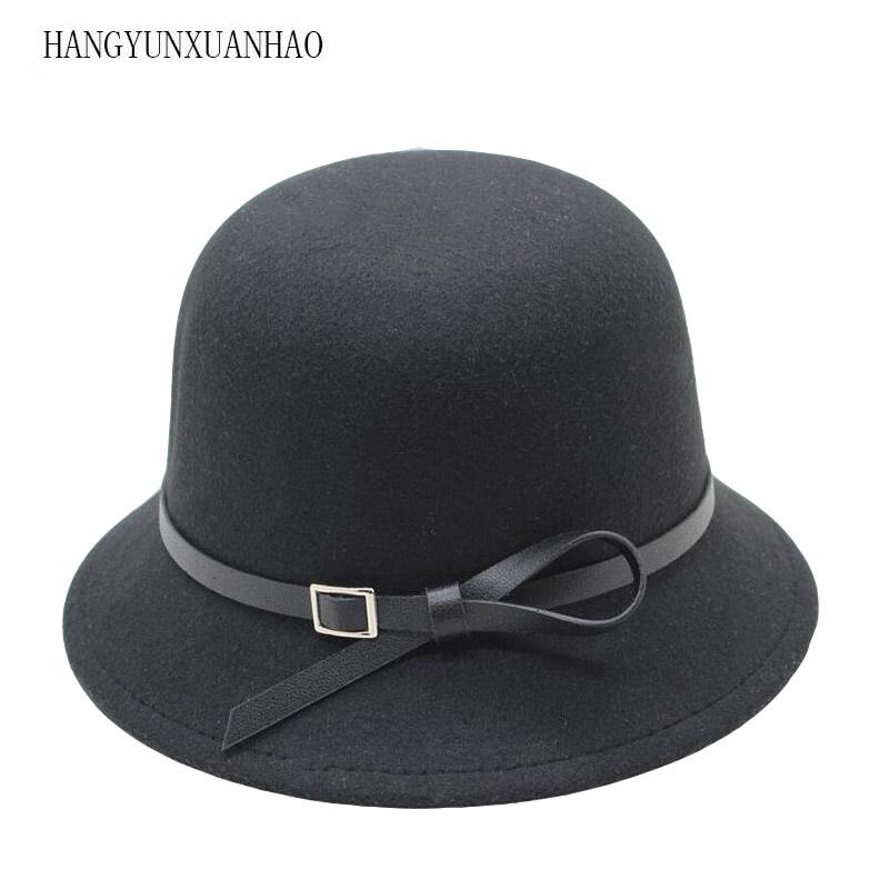 

Ladies Cloche Winter Cap Soft for Girl Hats Trendy Wool Bowler Fall Winter Warm Lovers Fedoras Princess Caps Chapeau Femme, Red