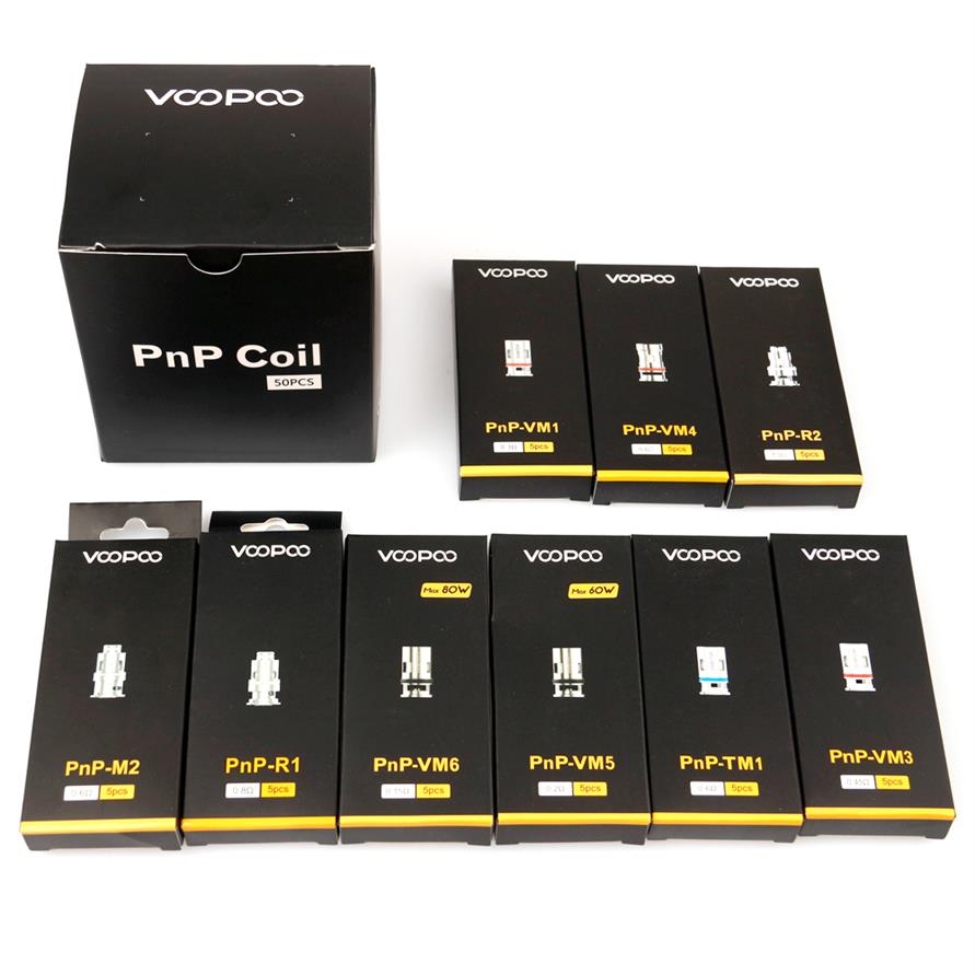 

Authentic Voopoo PnP Coil Head VM1 VM3 VM4 VM5 VM6 TM1 M2 Mesh R1 R2 Vape Core for Vinci R X Drag S Argus RX Air 100% Original294C