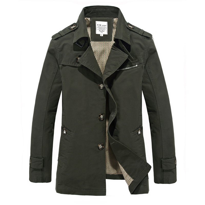 

2021 New Men Spring Autumn Bluffs Male Jacket Fine Clothes Turn Down Collar Style England 9 3MOY, Green.