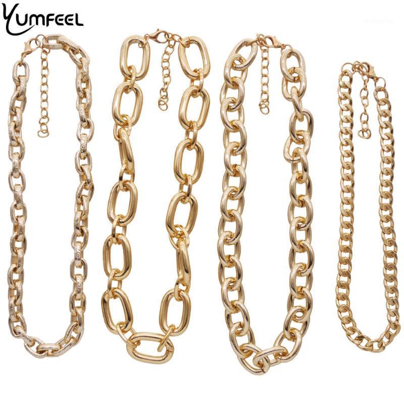

Yumfeel New Metal Chain Necklace Statement Jewelry Punk Chain Jewelry Necklaces Women1