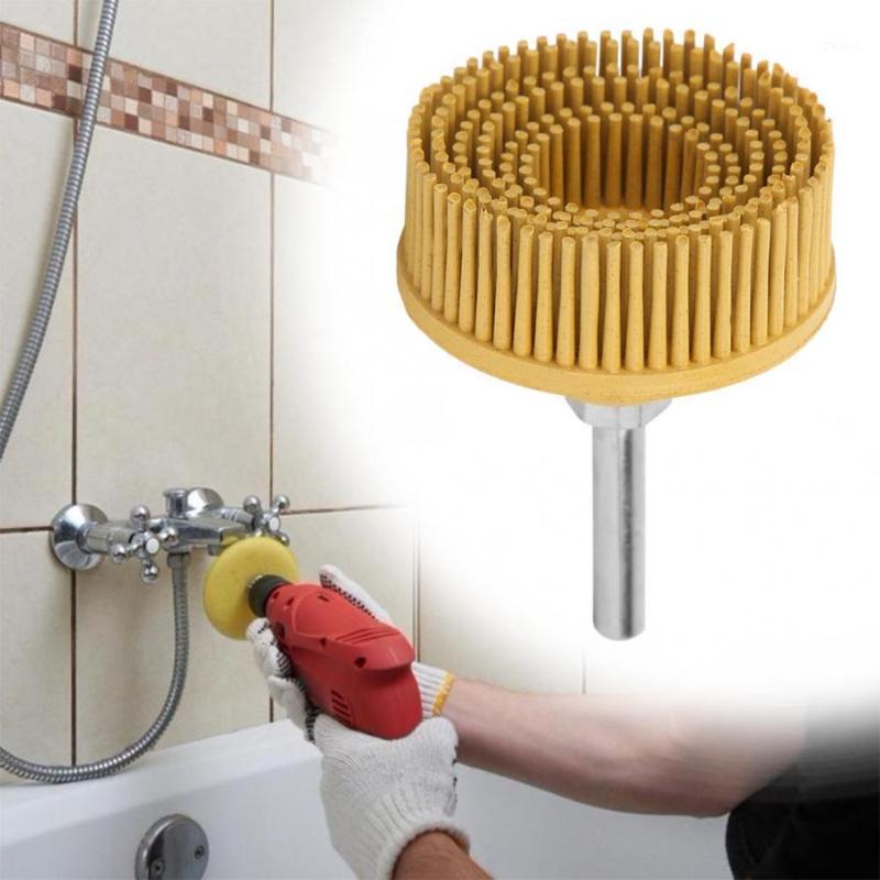 

2'' Disc Emery Abrasive Brush Polishing Grinding Buffing Wheel Woodworking For Burr Rust Removal Drill Tools1