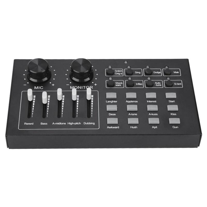 

External o Sound Card Singing Microphone Live Broadcast For Mobile Phone Computer Pc