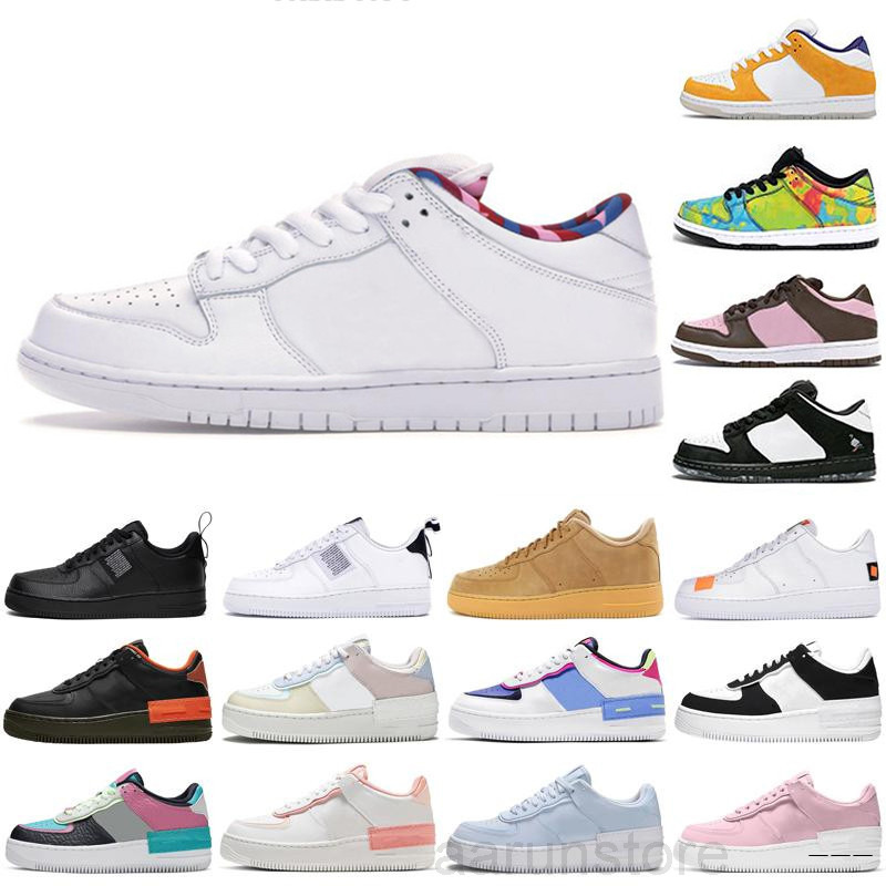 

2021 SB DUNK Travis Scotts Mens Chicago Casual Shoes Chunky Dunky Safari Sneakers StrangeLove Low Pine Green White Shadow Sports Shoes K2R5, Color 29