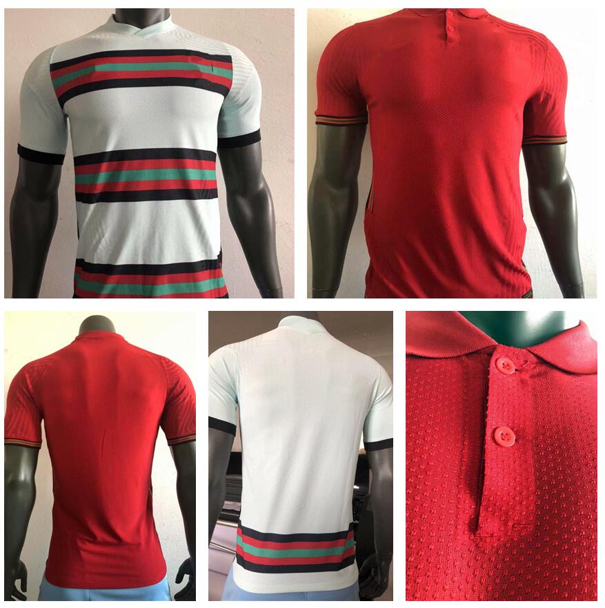 

Top quality 2020 2021 RONALDO ANDRE SILVA Player Version RONALDO maillot de foot 2020 2021 Home JOAO FELIX Shirt Away Football uniforms, Black;yellow