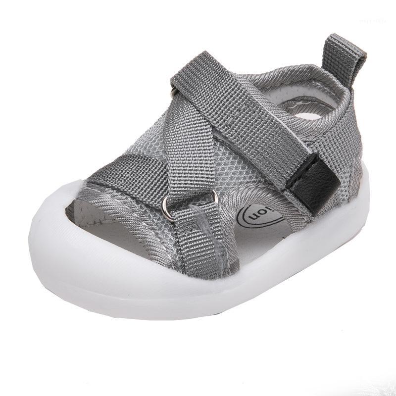 

COZULLAA Baby Kids Unisex Cut-Outs Strap Beach Sandals Girls Boys Summer Shoes 2020 Children Soft Bottom Sandals Size 15-251, Gray