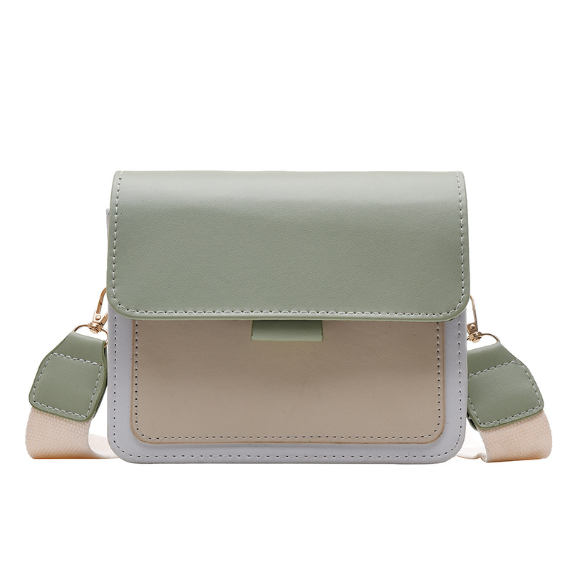 

HBP Western style womens bag trend messenger handbag summer texture small square bags, White