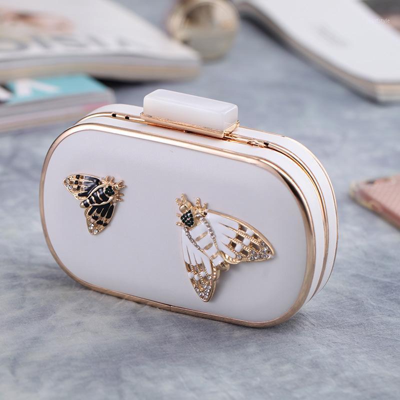 

High Street Pu Leather Evening Bags Chain Shoulder Bag Female Designer Day Clutches Evening Purse Wedding White Black Wallets1