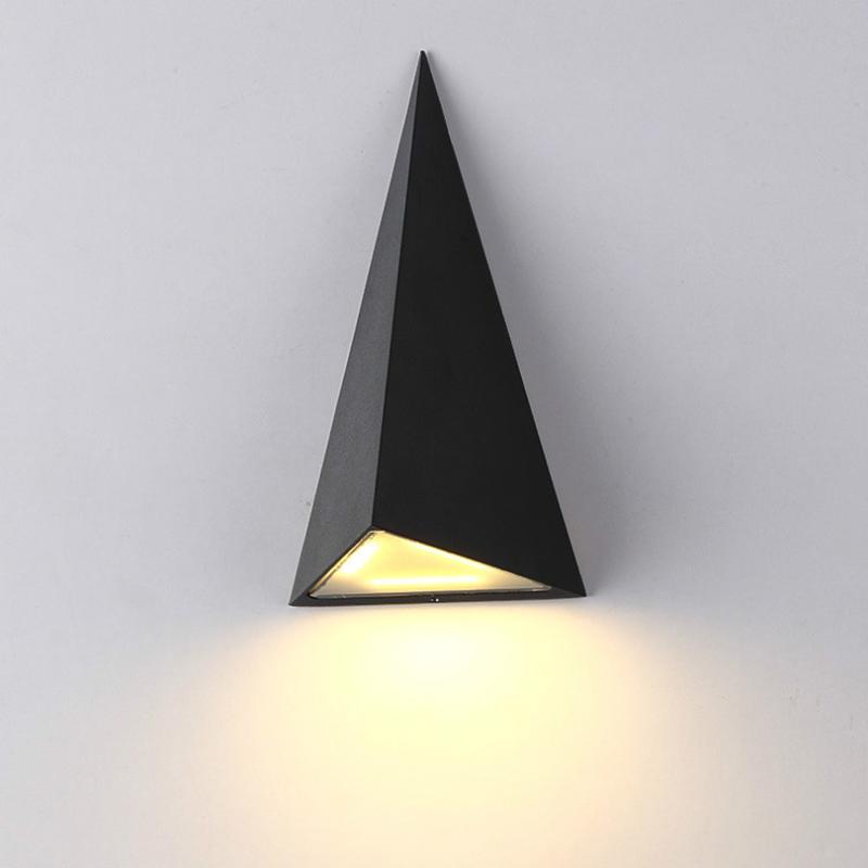 

9W LED Wall Lamp Lights Decoration Indoor Outdoor Light Waterproof Hall Bedroom Foyer Home Garden Triangle Modern Art Decor