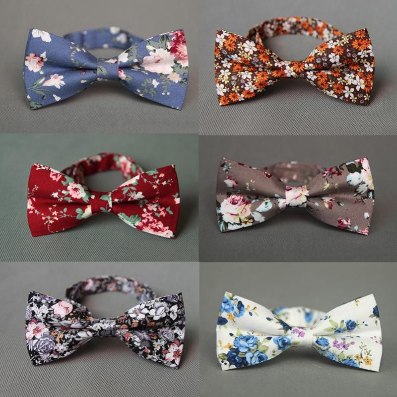 

Mantieqingway New Fashion Brand Tie Bowties Casual Cotton Printed Bow Tie Blue Necktie for Wedding Party Tuxedo Skinny Cravat