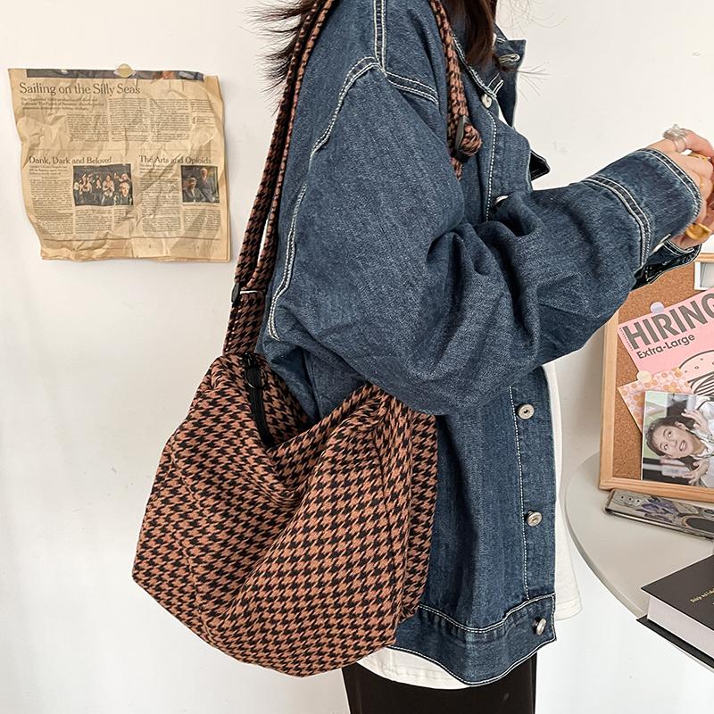 

New Ladies Large Capacity Canvas Tote Bags Shopping Eco Bag Fashion Swallow Gird Crossbody Shoulder Sling Big Bags with Zipper, White
