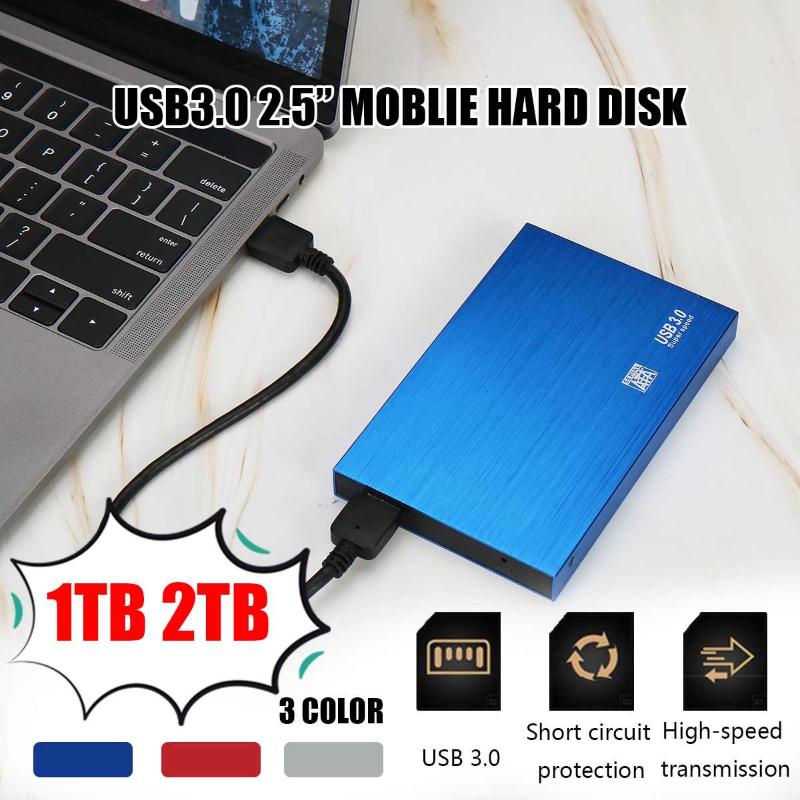 

2.5 External Hard Drive 1TB 2TB Storage USB3.0 HDD Anti-vibration and anti-fall mobile hard disk For Mac TV box