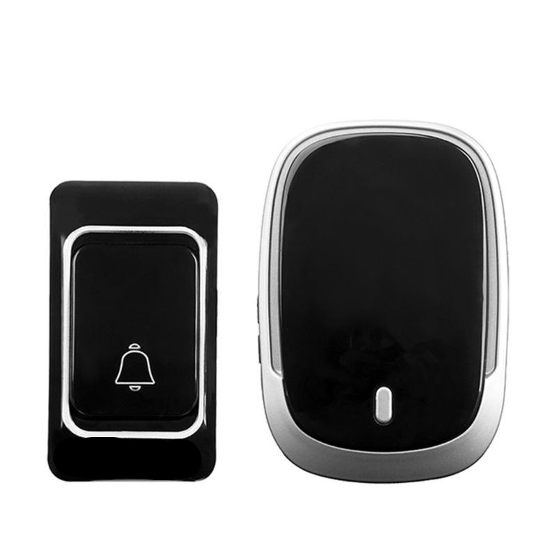

Home Security Doorbell, Wifi Waterproof Doorbell, Working Range 300m, Anti-Theft Flashing, European-Style Smart Doorbell (Black