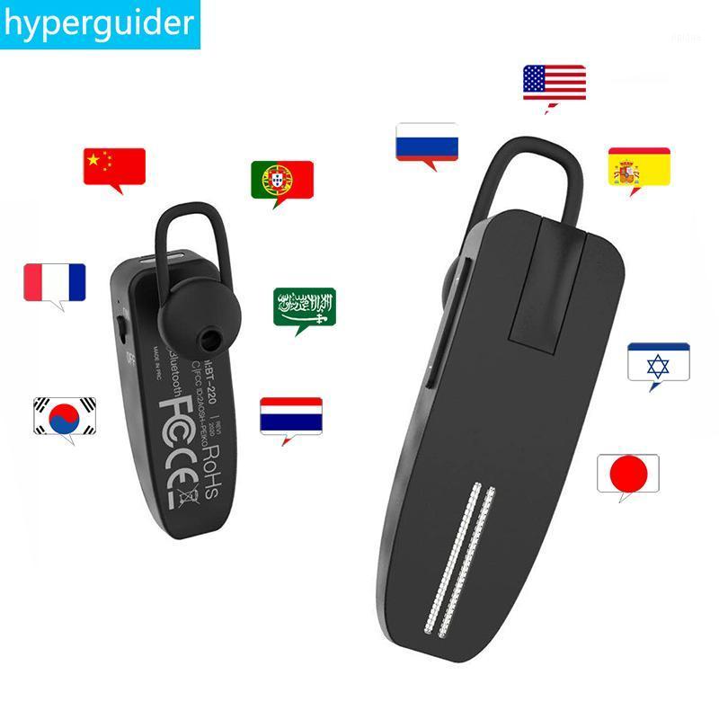 

2020 Peiko Translator Earphone Off Line Wireless Business Earbuds 50+ Languages Bluetooth AI APP Translator Headset1, Black
