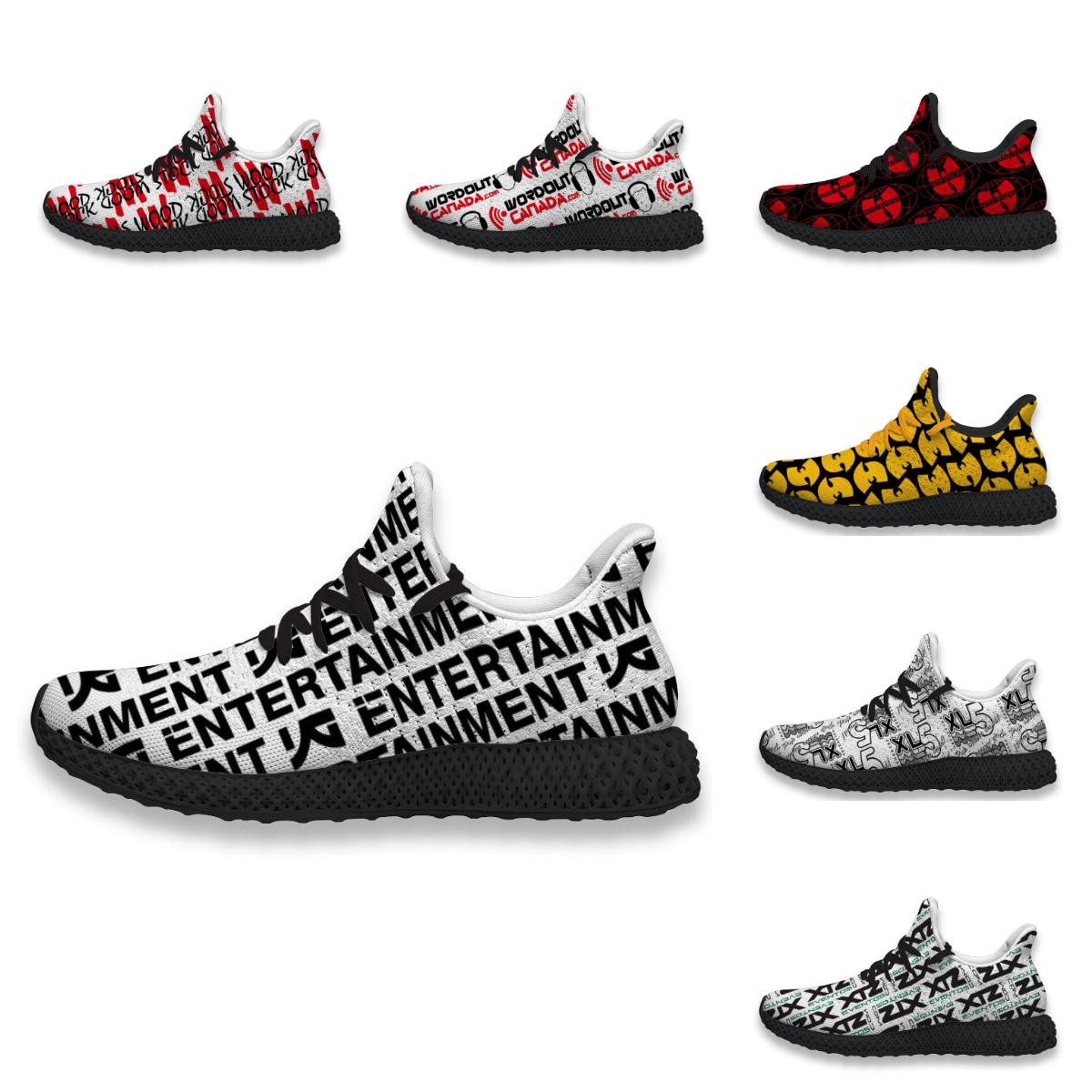 

4D running shoes Music Band Logo Xtz Eventos Xl5 Wu Tang Clan fun printing men's classic lightweight customized leisure Road sports Sneaker