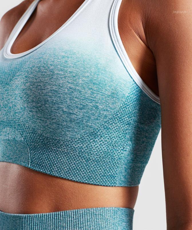 

Sports Seamless Sports tops For High Quality Workout Fitness Crop Top shirt Padded Push Up Fitness Yoga Bra For Women Gym1