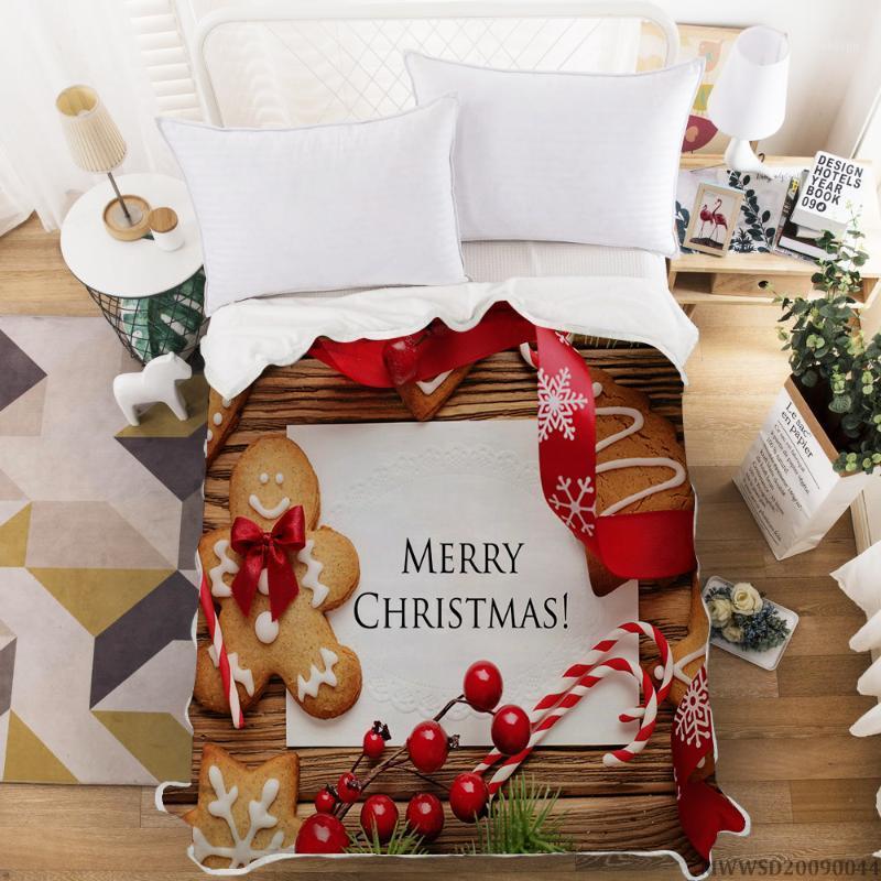 

Hot sale Cartoon Flannel Blanket 3D Print Christmas Gift Fleece Blanket For Bedroom Throw1