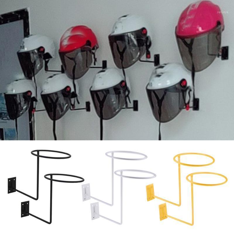 

2 Pieces Helmet Holder Jacket Hanger Wall Mounted Multifunctional Rack Motorcycle Accessories1, White