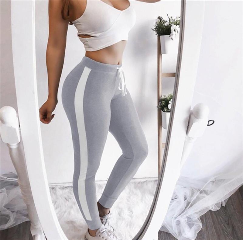 

2020 Sexy Women Yoga Pants Leggings Plus Size High Waist Workout Gym Running Fitness Stretch Trousers Panties Athletic Clothes, Black
