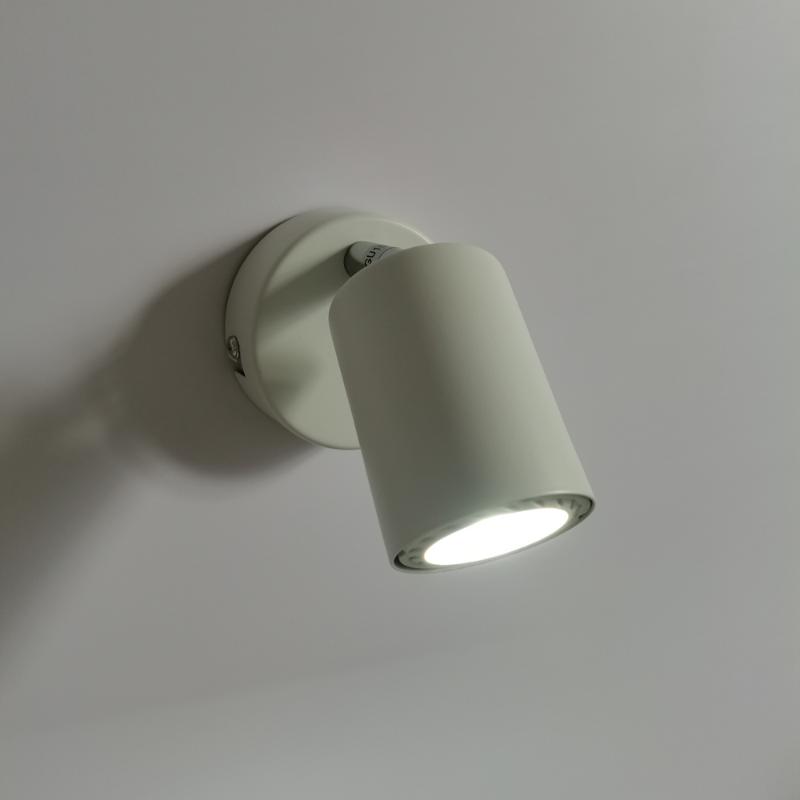 

Modern Lovely Small Matte White Bedside Reading Spotlight AC85-265V 5W GU10 LED Bulb Rotatable Wall Sconces For Bedroom Entrance