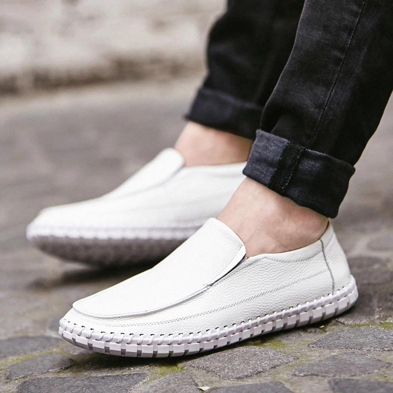 

Men Flat Shoes slip on outdoor Casual Light Fashion Trend Slip On Driving Shoes Mens moccasins men Loafers genuine Leather Shoes #ks1v