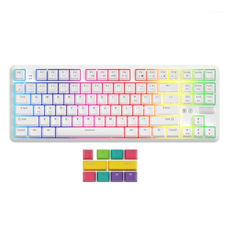 

Ajazz K870T Bluetooth Wireless/Wired Dual-Mode RGB Backlit Mechanical Keyboard For PC Notebook Tablet Mobile Phone1