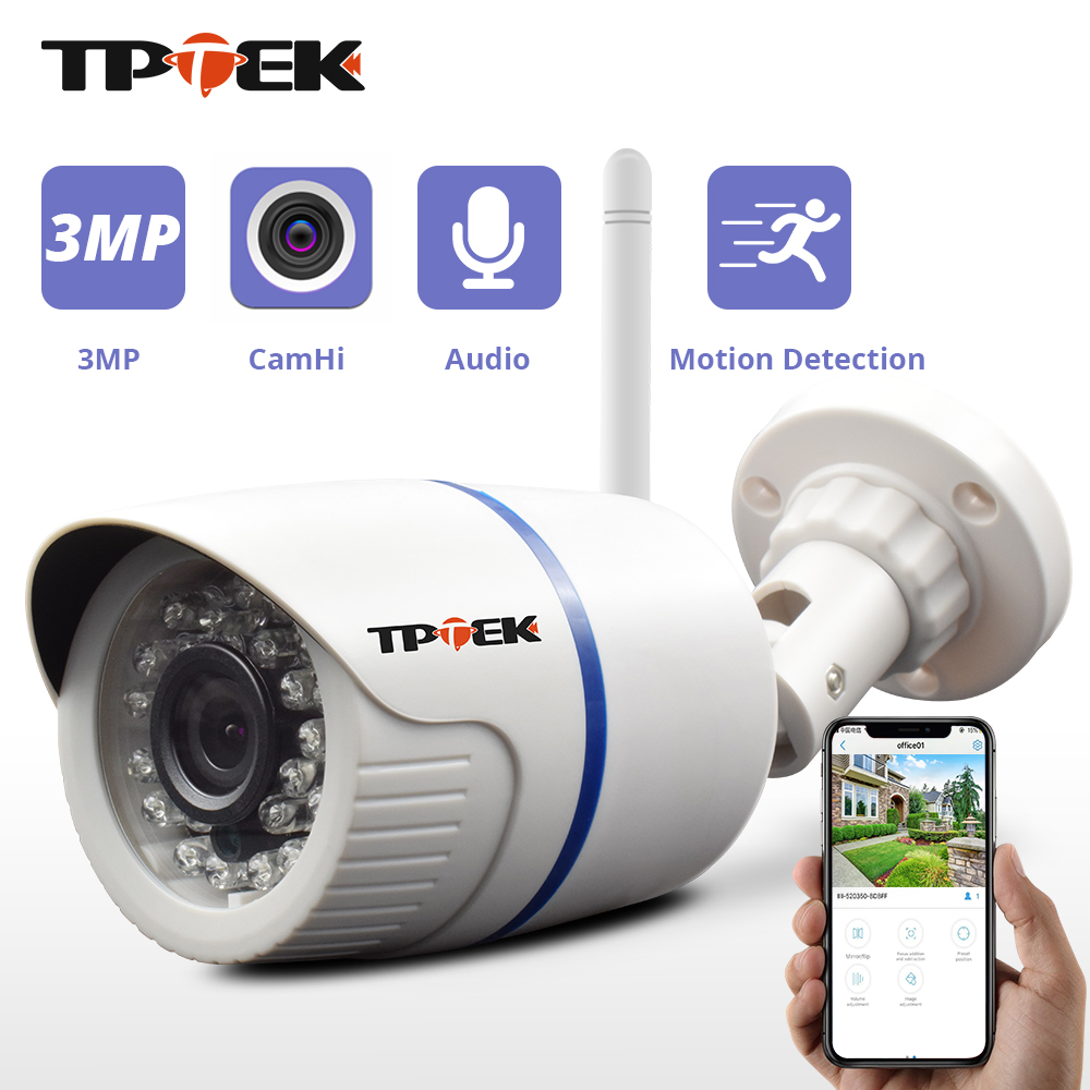 

3MP 1080P IP Camera Outdoor WiFi Security Camera 720P Wireless Surveillance Wi Fi Bullet Waterproof CCTV Onvif Camara CamHi Cam