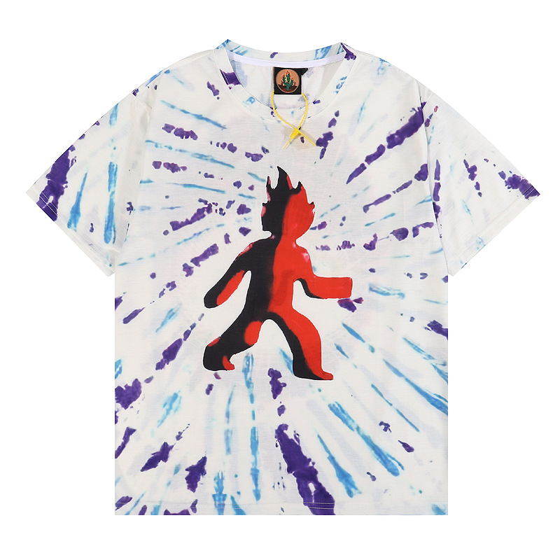 

T Shirt Short Sleeve Mens Matchman Printting Loose T-Shirts Crew Neck High Quality Tee, Qs840 white