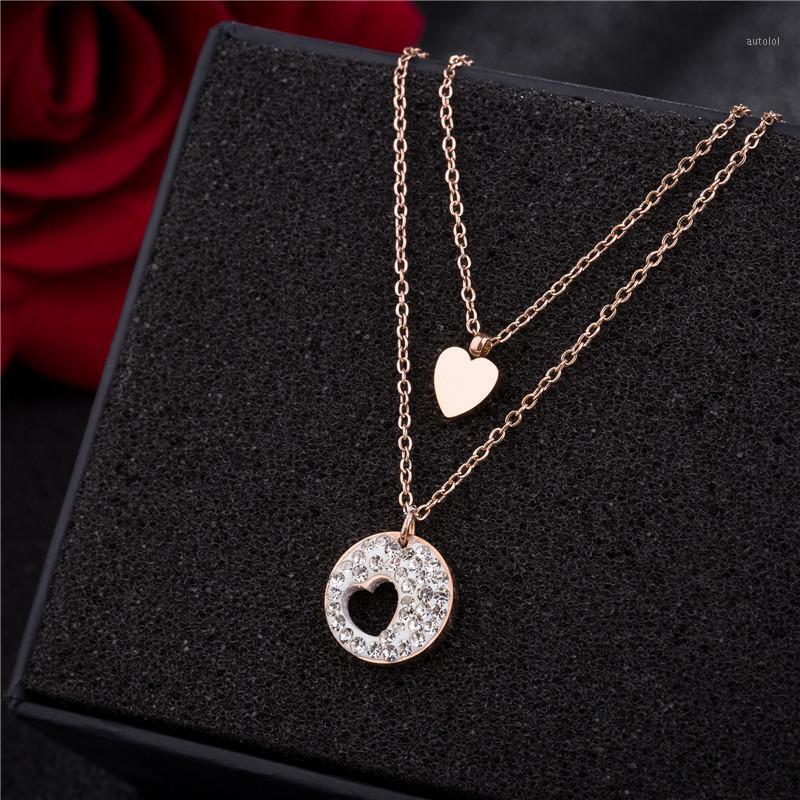 

Titanium Steel Necklace with Individual Charity Women's Fashion Clavicle Necklace Gift for Girls1