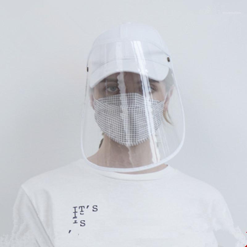 

Anti Spitting Protective Hat With Transparent Face Shield Protection Hat Black White Red Adjustable Baseball Cap For Men/Women1