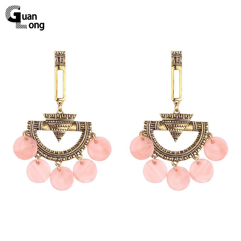 

Guan Long New Fashion Jewelry Zinc Alloy Earrings Dangle Earrings For Women