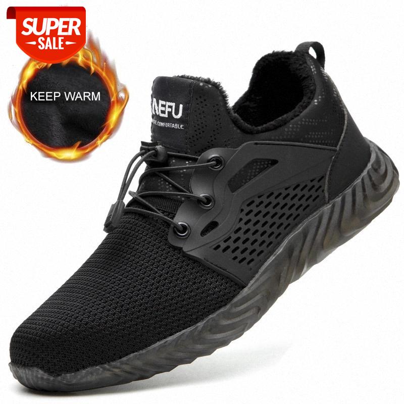 

Men boots Insurance Shoes Men Steel Head Anti-smash Stab-resistant Anti-slip Electric Welder Beef Tendon Jelly Bottom Work Shoes #7f2Q, Beige