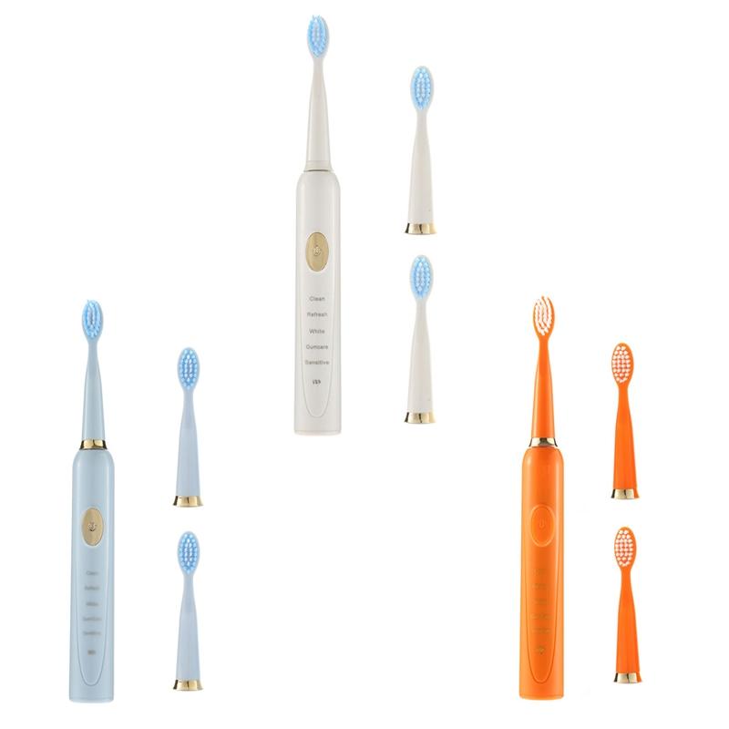 

Ultrasonic Electric Toothbrush Rechargeable Tooth Brushes Washable Brush Adult Timer Toothbrush