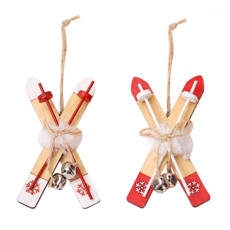 

Wooden Sleigh Christmas Tree Pendant Window Hanging Ornaments Xmas Decor1