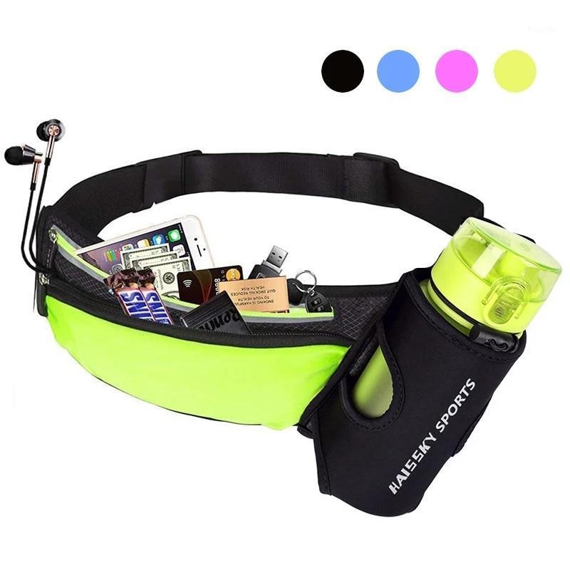 

WolFAce Running Marathon Waist Bag Sports Climbing Hiking Racing Gym Fitness Lightweight Hydration Belt Water Bottle Waist Pack1, Blue