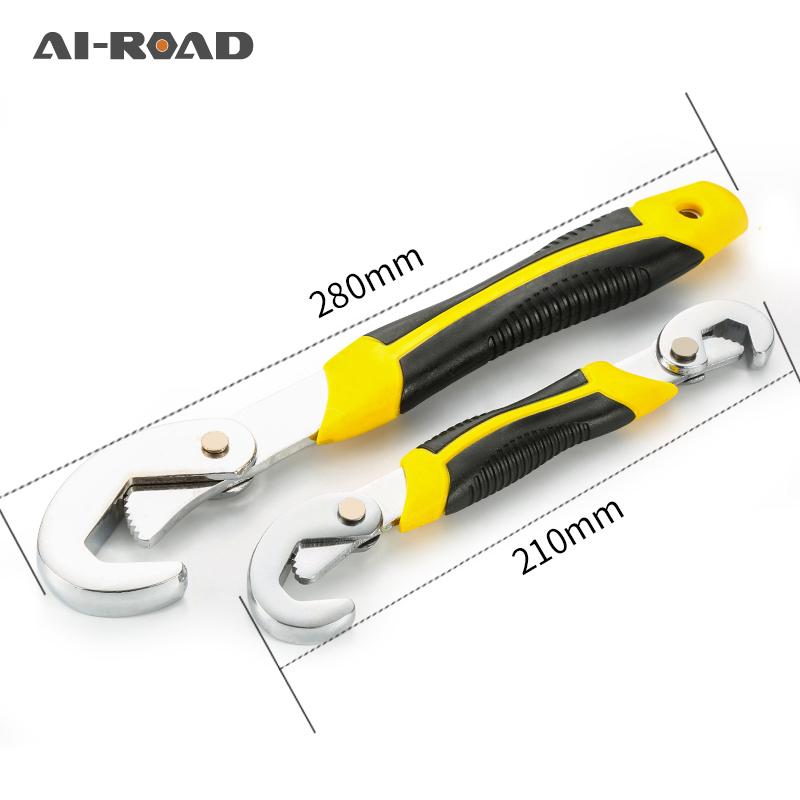 

6-32mm Multi-Function 2pcs Universal Wrench Adjustable Grip Wrench Set Ratchet Spanner Hand Tools Allen Key DIY Toos