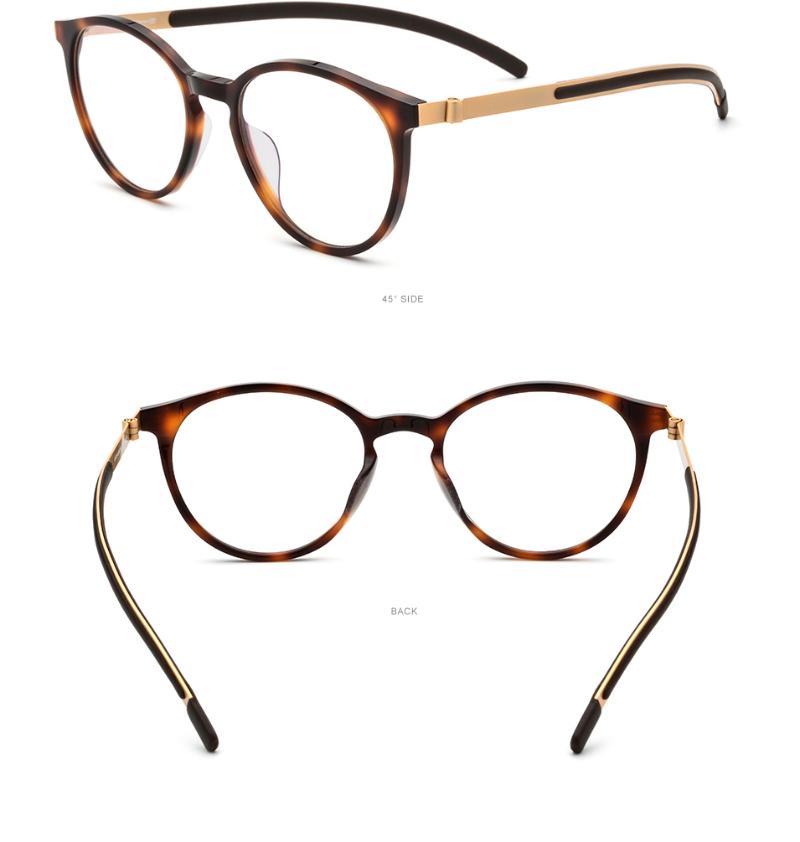 

Women Titanium Round Glasses Frame Progressive Multi-focal Lens Optical Eyewear Acetate See Near Far Reading Eyeglasses Men