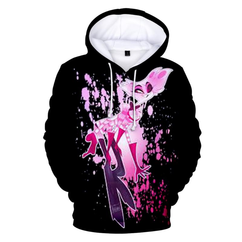 

2020 Hell Hotel Hoodies 3D Sweatshirts Hot Sale Harajuku Long Sleeve Clothes Hell Hotel hoodies Plus Size for men streetwear, Gray