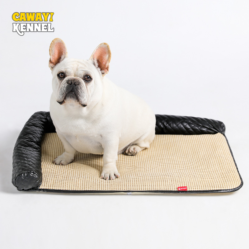 

CAWAYI KENNEL Cooling Pet House Dog Bed for Dogs Cat Small Animals Products Cama Perro Hondenmand Panier Chien Legowisko Dla Psa, Black