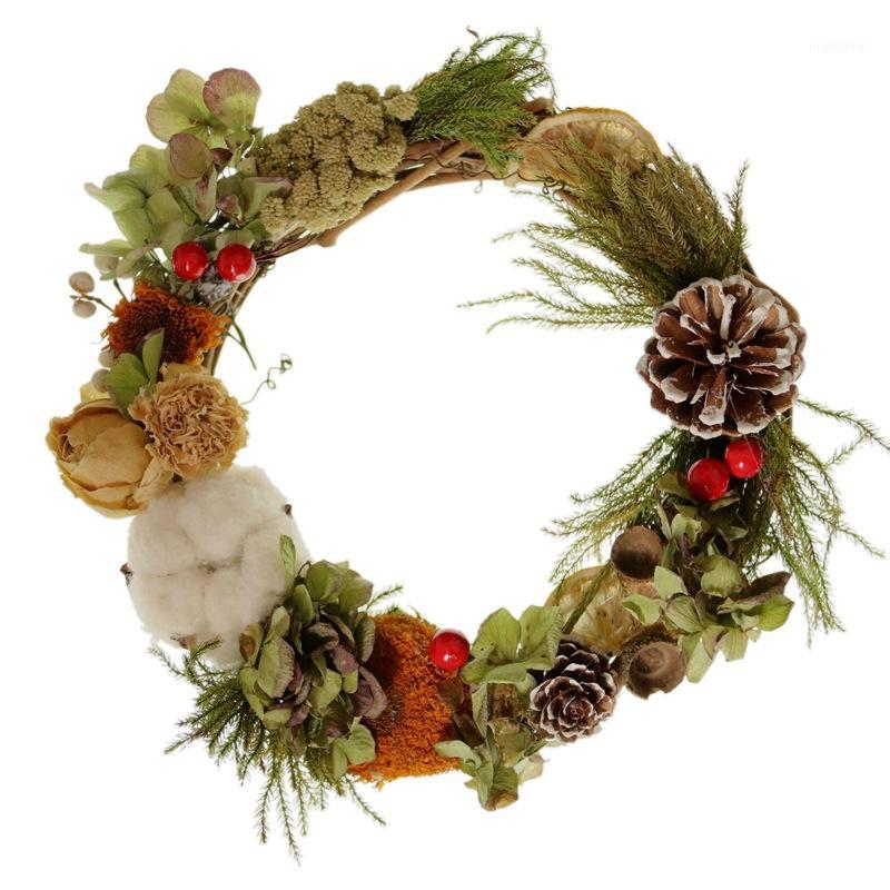 

Hand-made Christmas Decoration Wreath Door Hanging Wedding Decoration Venue Furniture Wall Household1