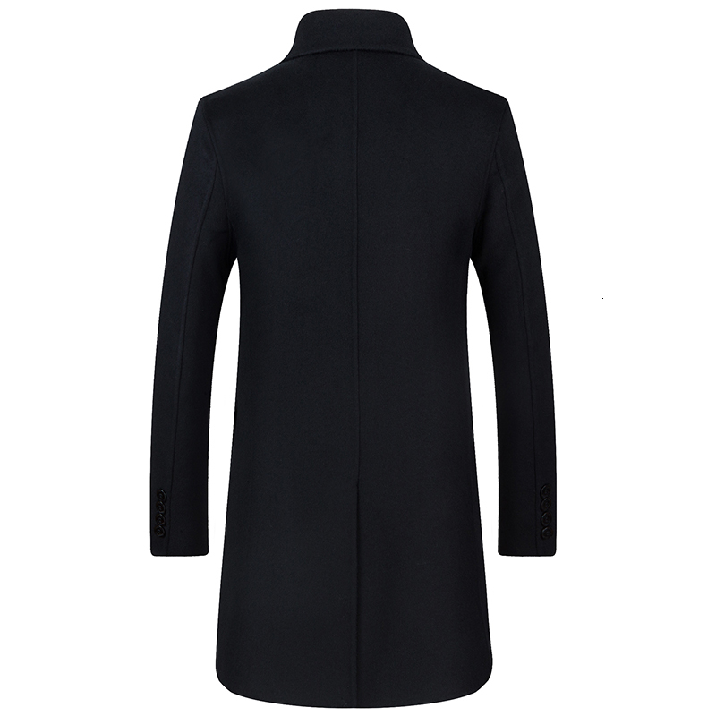 

2021 New Winter Men's Coats Dual Wool's Businessmen Long Face Slim Fit Black Superior Quality More Size M-xxl BEJQ, Games