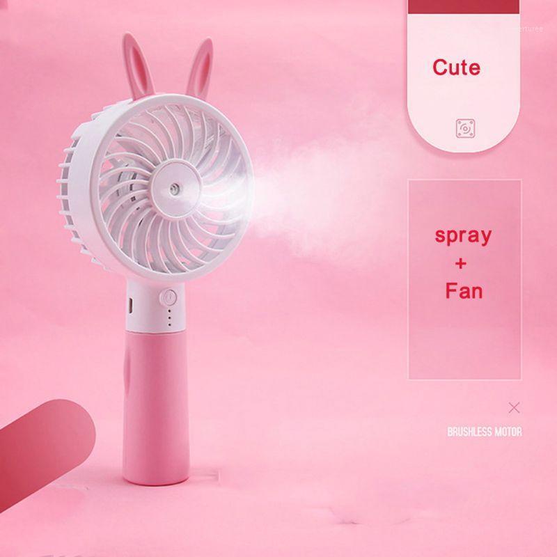 

Cute Cat Ear Portable USB Rechargeable Cooler Mini Handy Cooling Fan Desk Pocket Water Mist Cooling Air Humidifier Fan1
