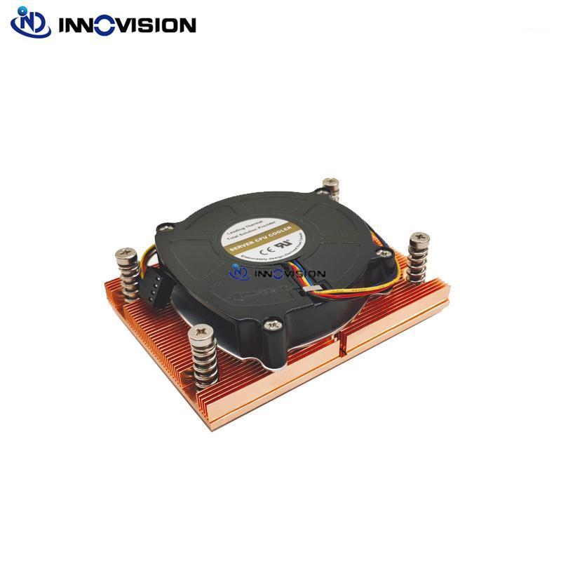 

New high quality 1U AM4 cpu cooler server heatsink with high volume 8015 fan for AMD Ryzen TDP up to125W,With backplane1