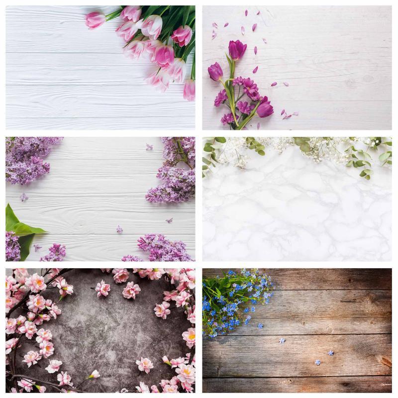 

Photography Backgrounds Pink Flowers Wood Computer Printed Backdrop for Lovers Valentine's Day Birthday Photobooth Fond Photo1